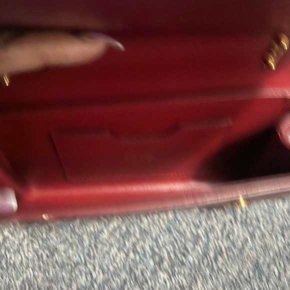 Dolce & Gabbana Red Crossbody Bag with Gold Chain - Picture 8 of 13